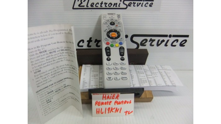 Haier HL19KN1 télécommande neuve  .